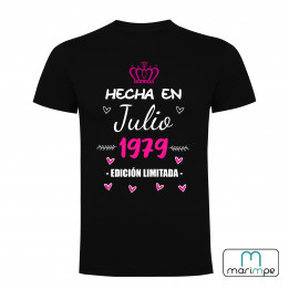 CAMISETA NACIMIENTO MES Y AÑO