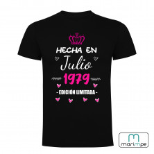 CAMISETA NACIMIENTO MES Y AÑO