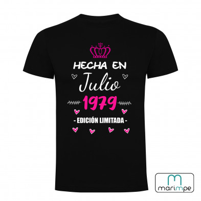 CAMISETA NACIMIENTO MES Y AÑO