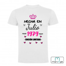 CAMISETA NACIMIENTO MES Y AÑO