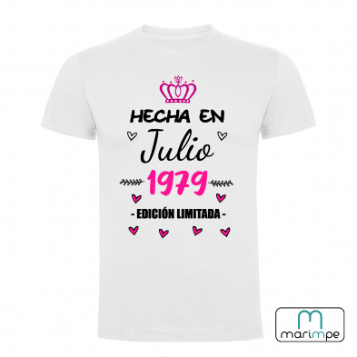 CAMISETA NACIMIENTO MES Y AÑO