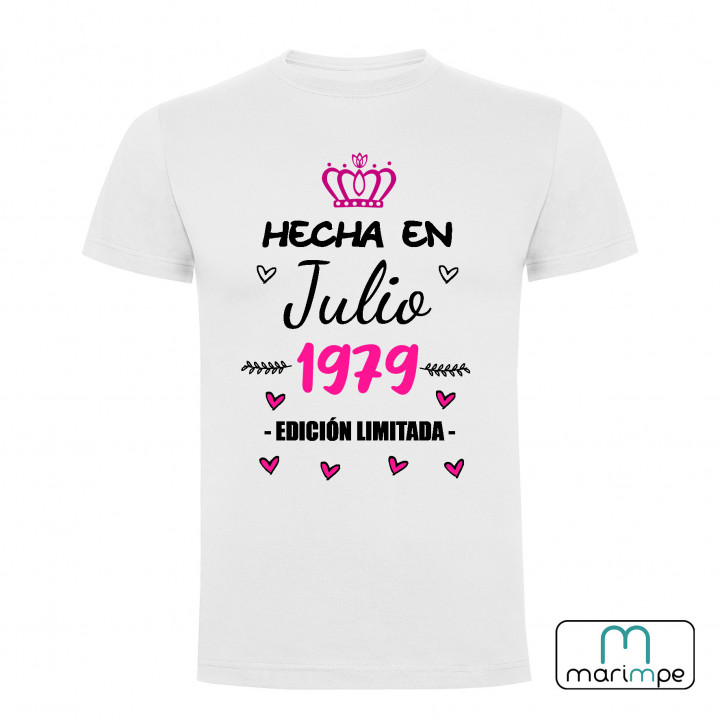 CAMISETA NACIMIENTO MES Y AÑO