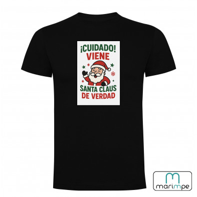 CAMISETA CUIDADO VIENE SANTA CLAUS