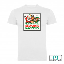 CAMISETA QUE EMPIECE EL DESMADRE NAVIDEÑO