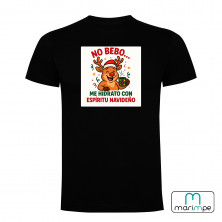 CAMISETA NO BEBO ME IDRATO CON ESPIRITU NAVIDEÑO