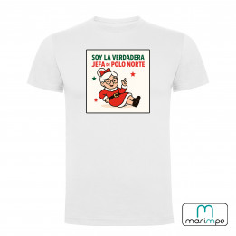 CAMISETA SOY LA VERDADERA JEFA DEL POLO NORTE