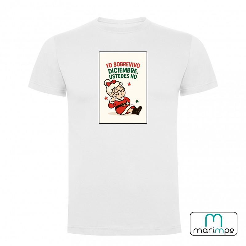 CAMISETA YO SOBREVIVO DICIEMBRE, USTEDES NO