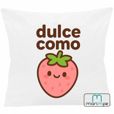 COJIN COJÍN DULCE COMO 40x40 cm color blanco con relleno incluido.