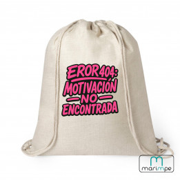 MOCHILA LINO "MOCHILA ERROR 404: MOTIVACIÓN NO ENCONTRADA"