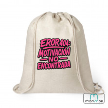 MOCHILA LINO "MOCHILA ERROR 404: MOTIVACIÓN NO ENCONTRADA"