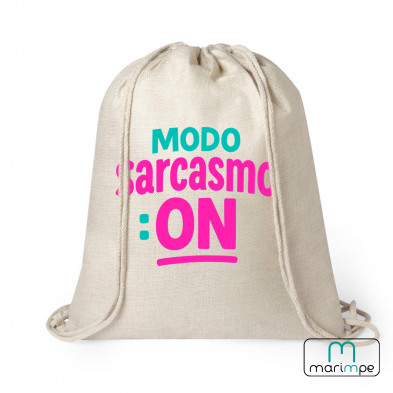 MOCHILA LINO "MOCHILA MODO SARCASMO ON"