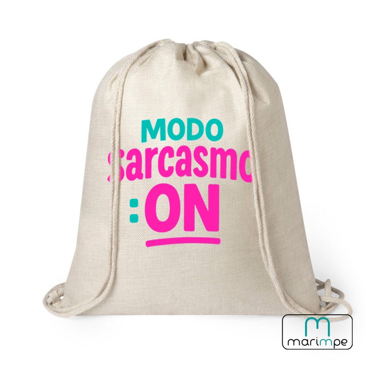 MOCHILA LINO "MOCHILA MODO SARCASMO ON"