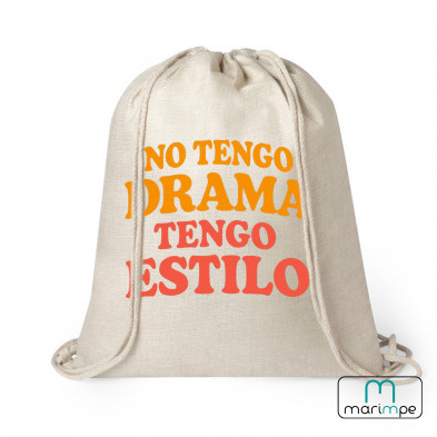 MOCHILA LINO "MOCHILA NO TENGO DRAMA TENGO ESTILO"