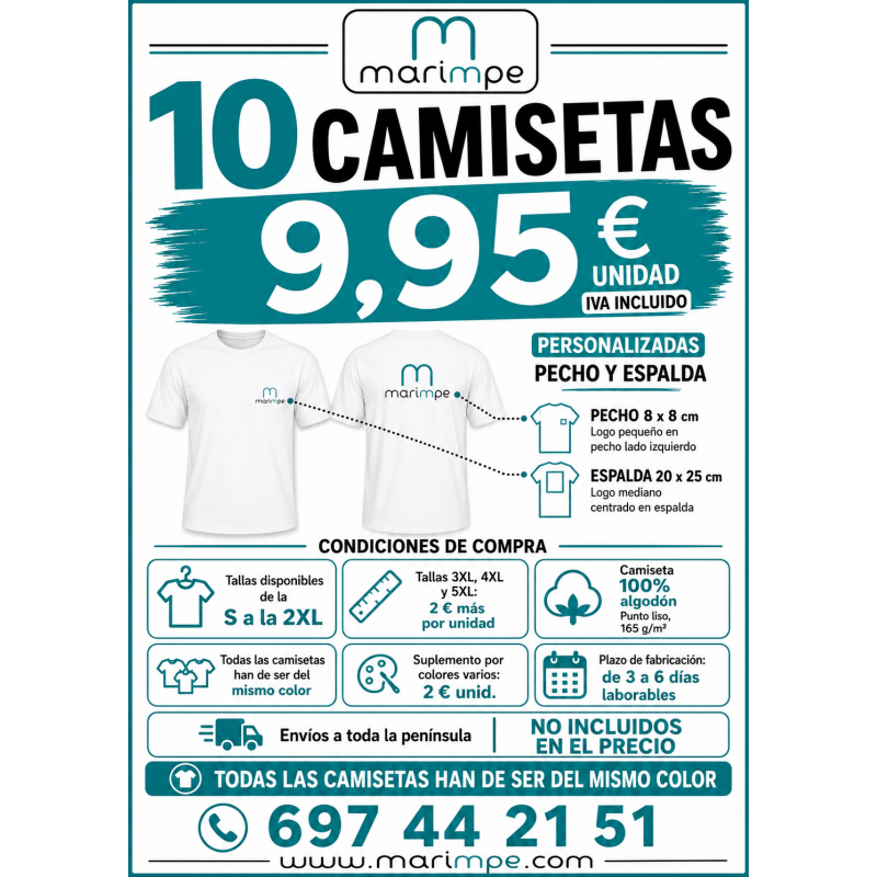 CAMISETA ALGODÓN 10