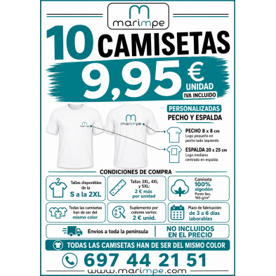 CAMISETA ALGODÓN 10