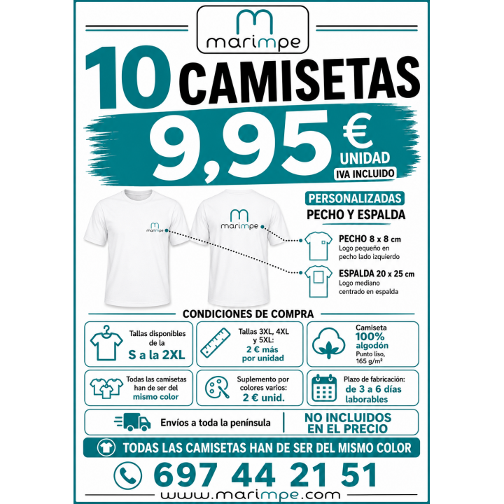 CAMISETA ALGODÓN 10