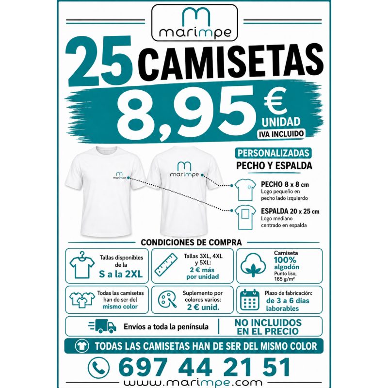 CAMISETA ALGODÓN 25