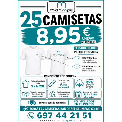 CAMISETA ALGODÓN 25