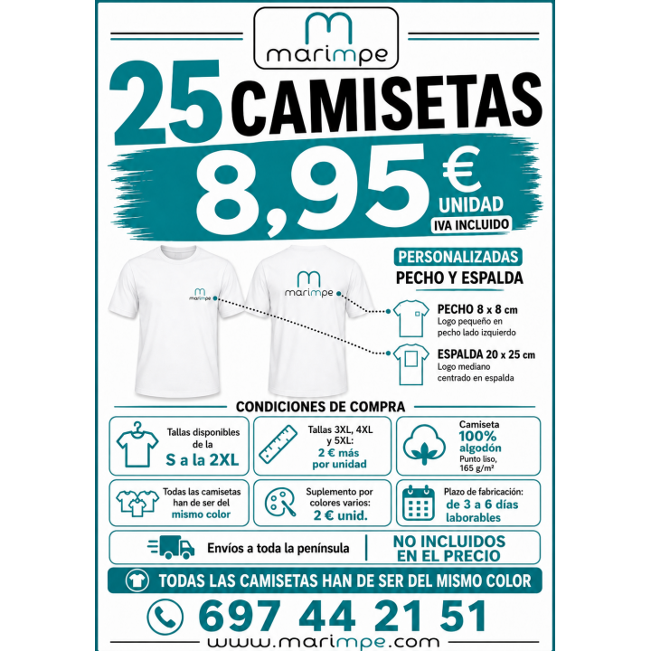 CAMISETA ALGODÓN 25