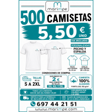 CAMISETA ALGODÓN PERSONALIZADA