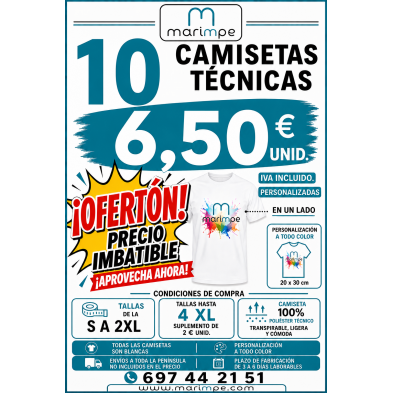 CAMISETA TÉCNICA PERSONALIZADA