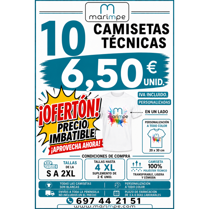 CAMISETA TÉCNICA PERSONALIZADA