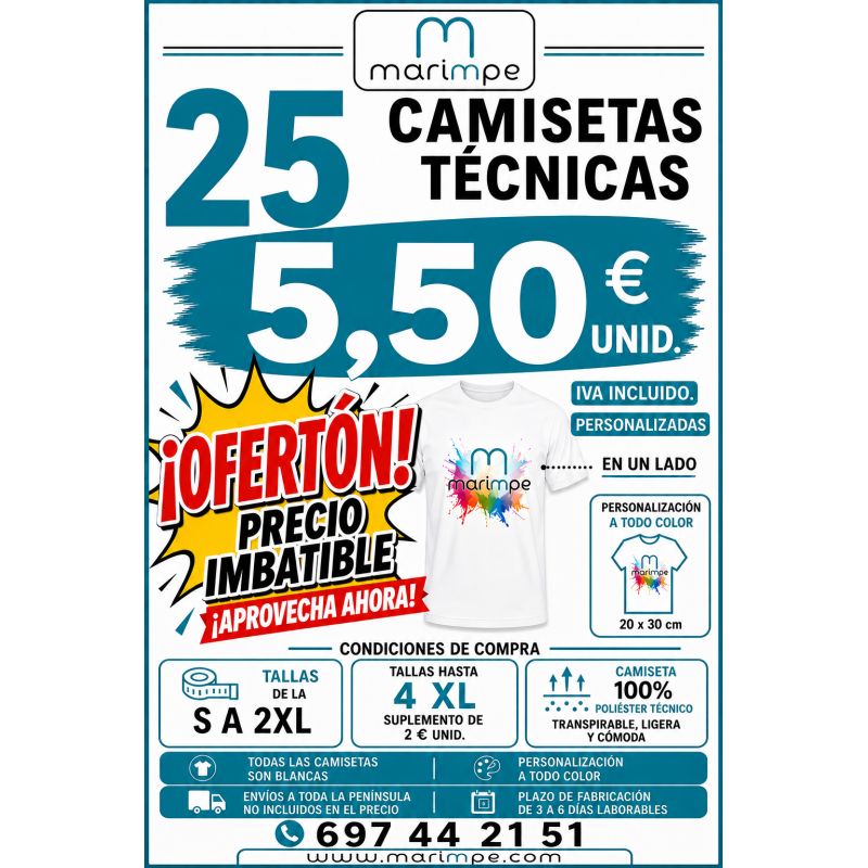 CAMISETA TÉCNICA PERSONALIZADA