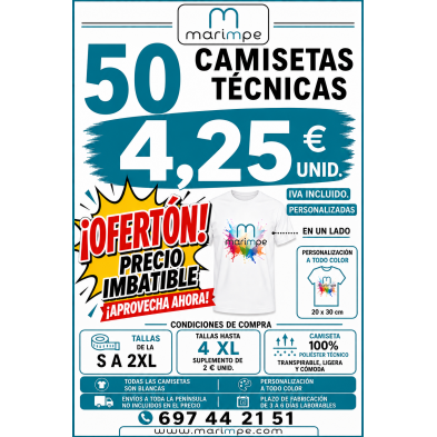 CAMISETA TÉCNICA PERSONALIZADA ECONÓMICA