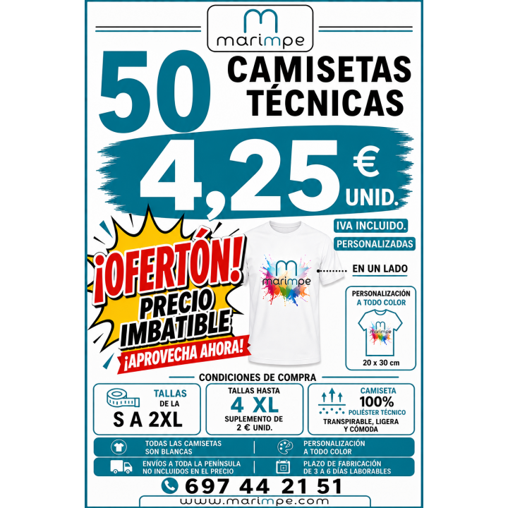 CAMISETA TÉCNICA PERSONALIZADA ECONÓMICA