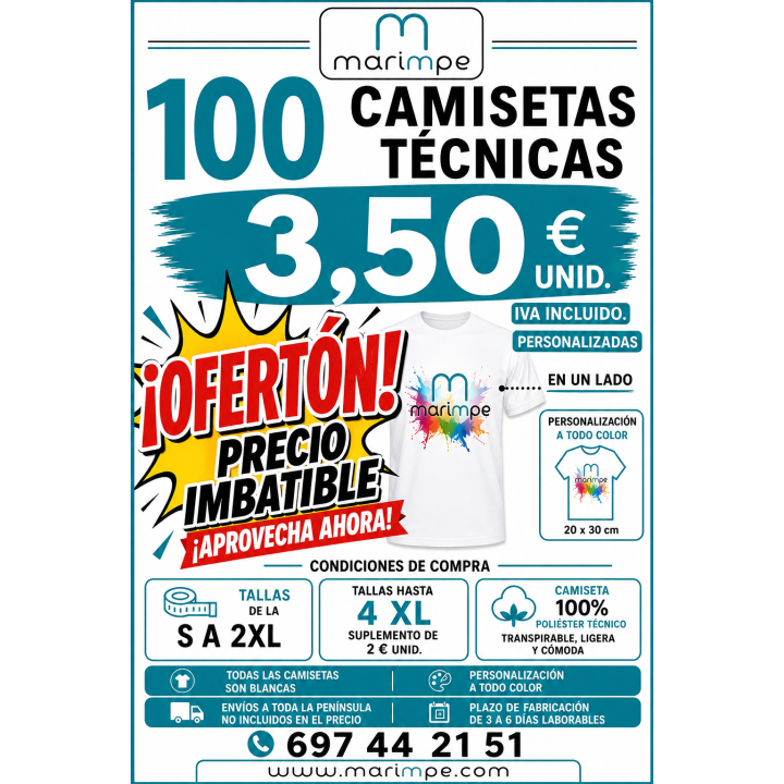 CAMISETA TÉCNICA PERSONALIZADA ECONÓMICA