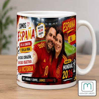 Taza  "TAZA PERSONALIZADA ESPAÑA MUNDIAL 26"
