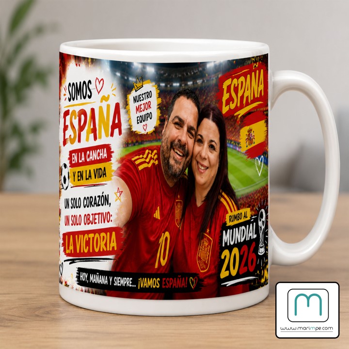 Taza  "TAZA PERSONALIZADA ESPAÑA MUNDIAL 26"
