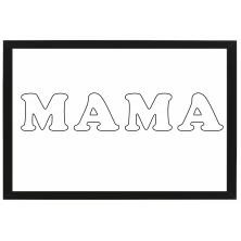 CUADRO FOTO LETRAS MAMA