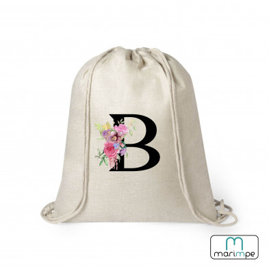 MOCHILA LINO INICIAL FLORES