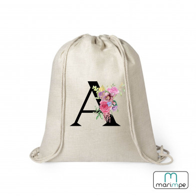 MOCHILA LINO INICIAL FLORES