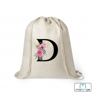 MOCHILA LINO INICIAL FLORES