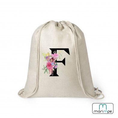 MOCHILA LINO INICIAL FLORES