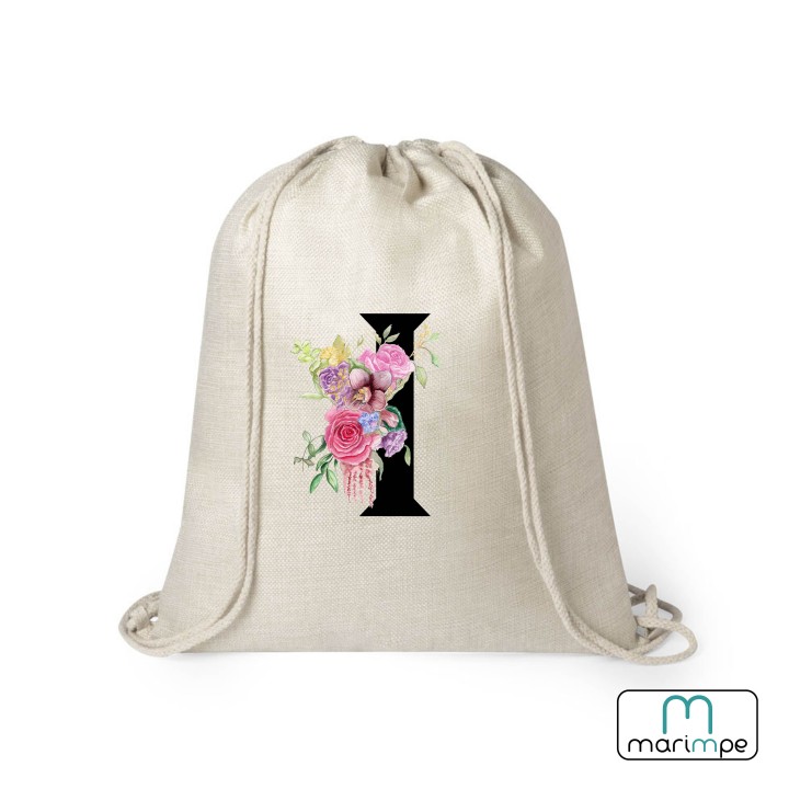 MOCHILA LINO INICIAL FLORES