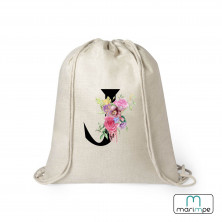 MOCHILA LINO INICIAL FLORES