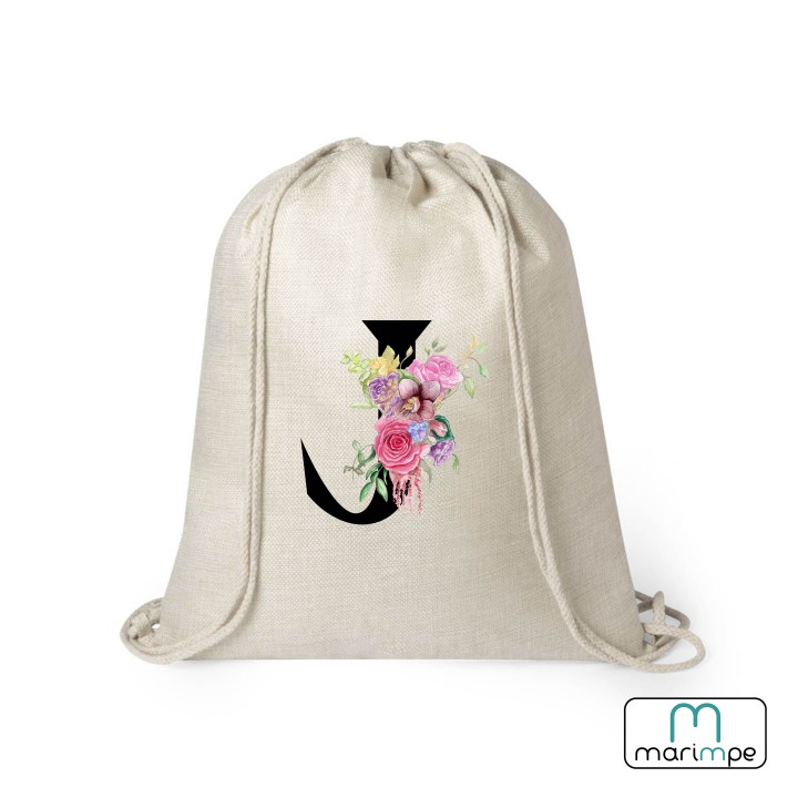 MOCHILA LINO INICIAL FLORES