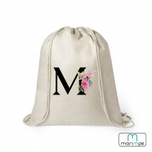 MOCHILA LINO INICIAL FLORES