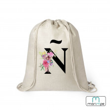 MOCHILA LINO INICIAL FLORES