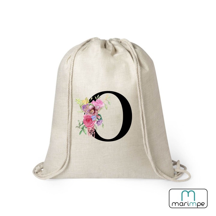 MOCHILA LINO INICIAL FLORES