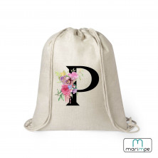 MOCHILA LINO INICIAL FLORES