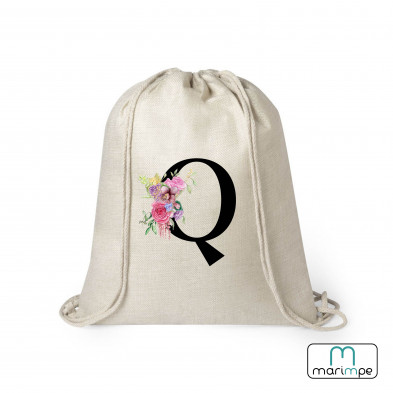 MOCHILA LINO INICIAL FLORES