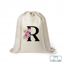 MOCHILA LINO INICIAL FLORES