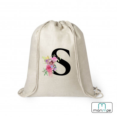 MOCHILA LINO INICIAL FLORES