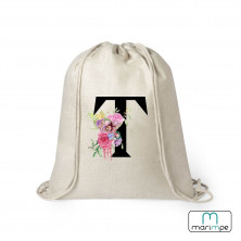 MOCHILA LINO INICIAL FLORES