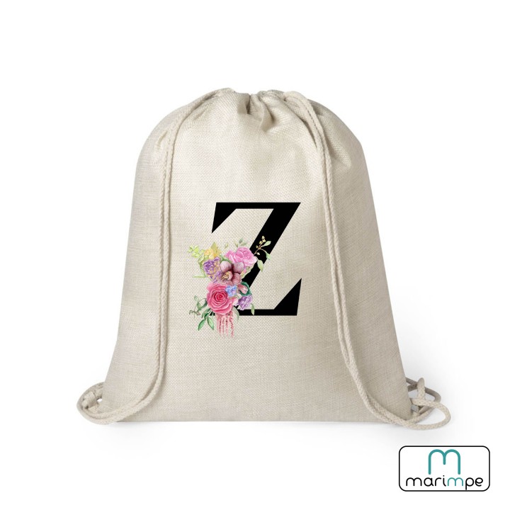 MOCHILA LINO INICIAL FLORES