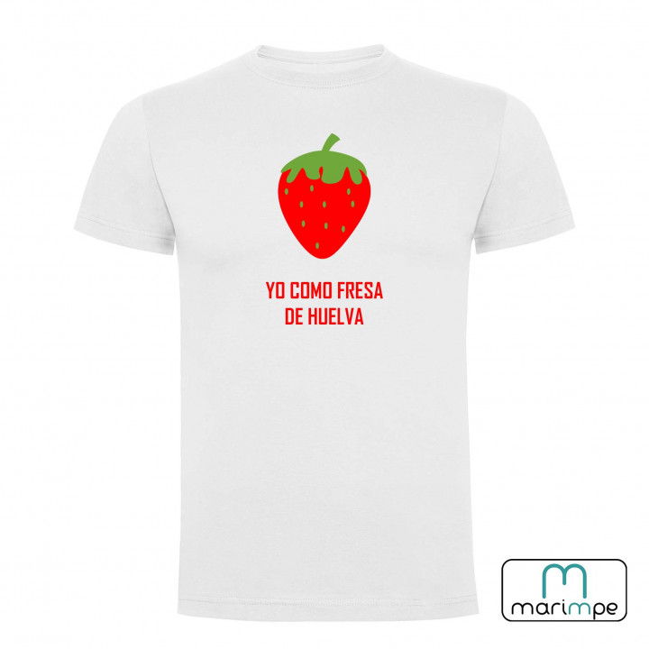 Camiseta YO COMO FRESA DE HUELVA